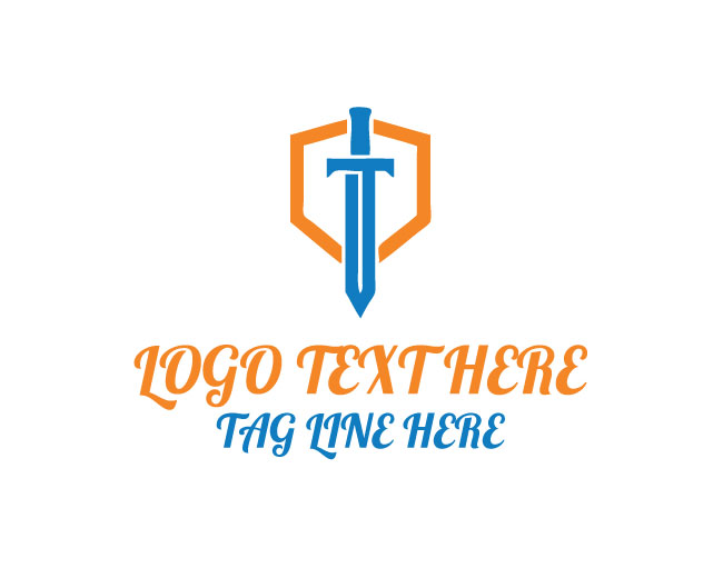 Shield Sword Titan Guard Logo