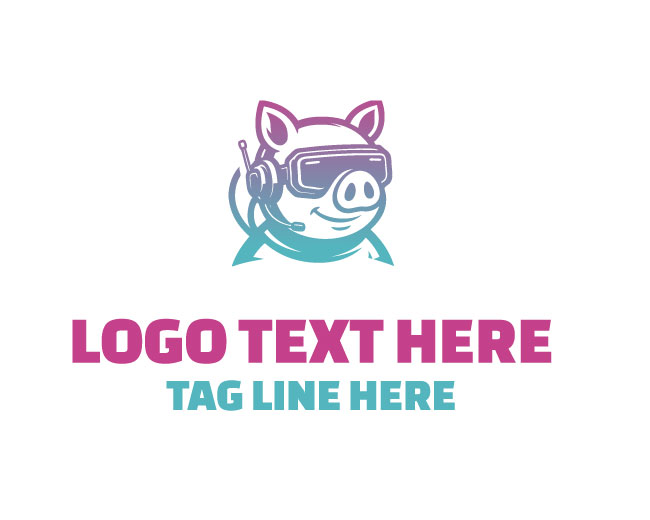Character Pig VR Logo