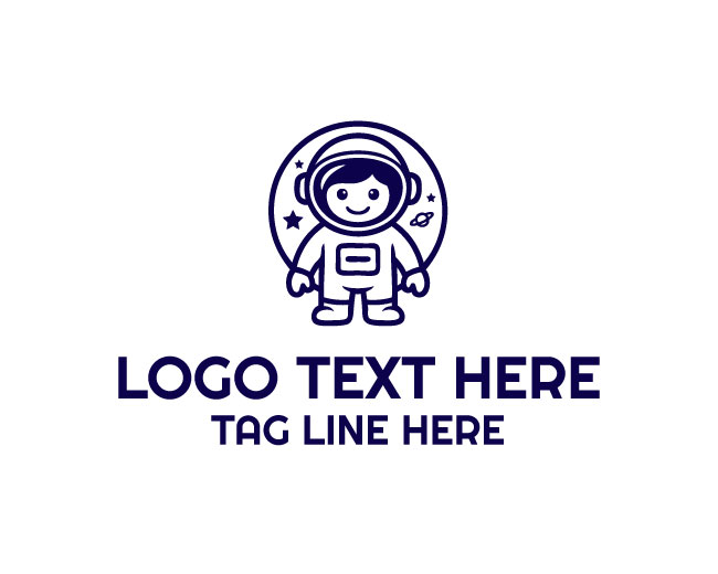 Astronaut Creative Logo