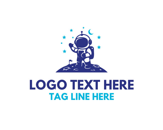  Astronaut Orbit Path Logo