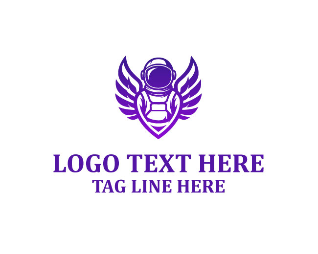 Astronaut Wings Explorer Logo
