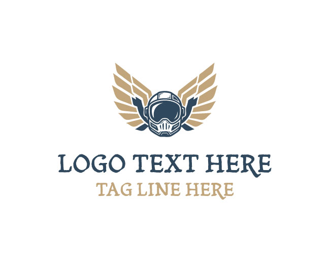 Astronaut Wings Horizon Logo