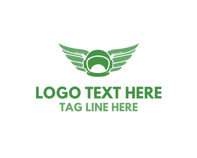  Astronaut Wings Digital Logo