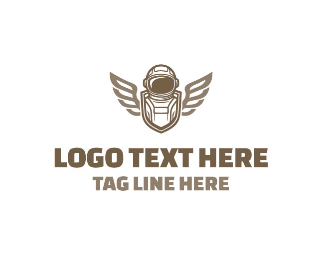 Astronaut Wings Discovery Logo