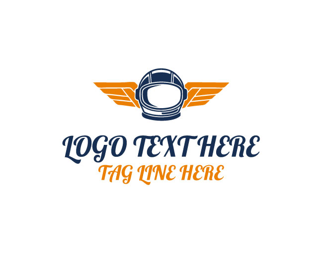  Astronaut Wings Space Logo