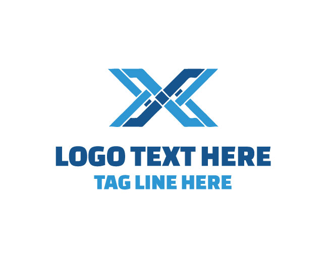  Letter X Bold Logo