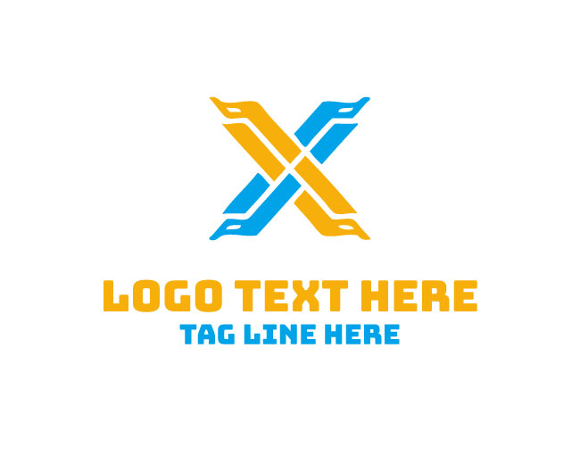 Letter X Startup Logo