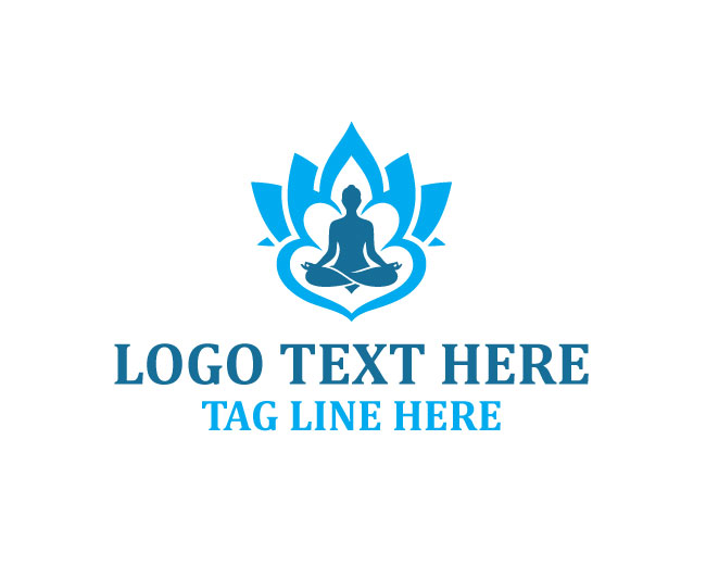 Yoga Wellness Peace Logo