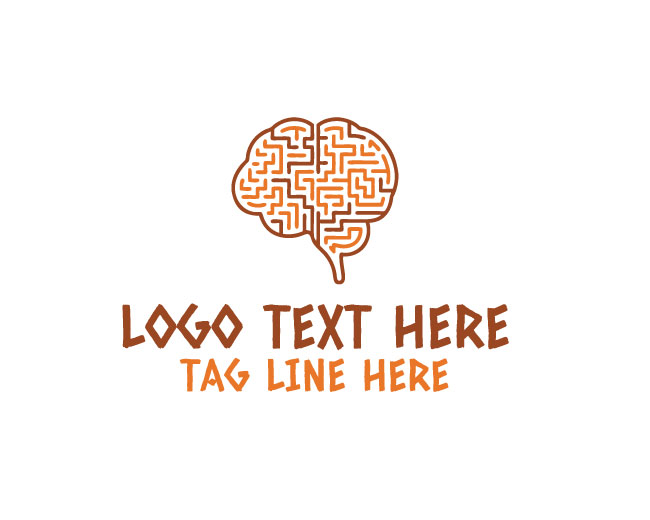 Modern Brain Maze Logo