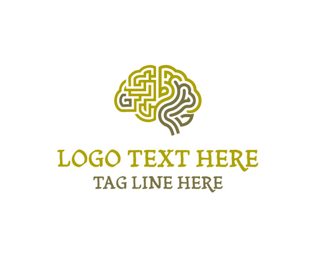 Puzzle Brain Maze Logo