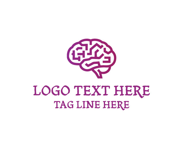 Brain Circuit Maze Logo