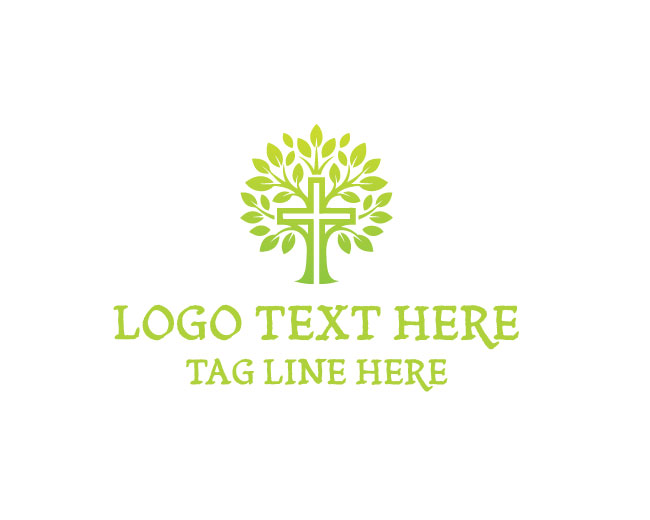  Evergreen Cross Tree Logo