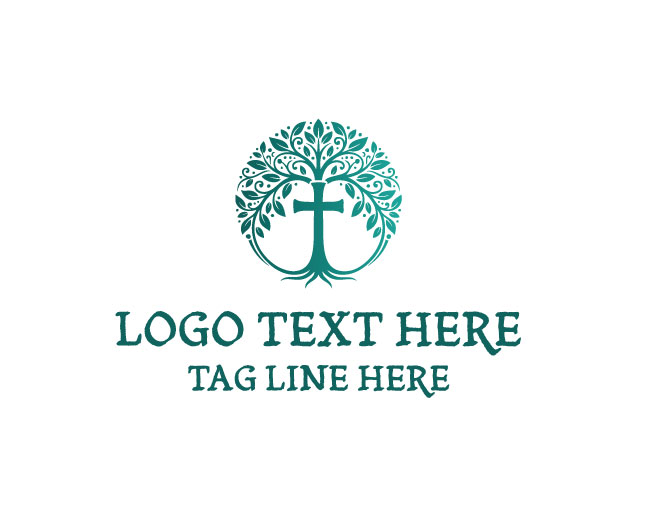  Christian Inspiration Tree Logo