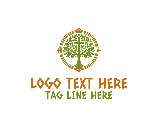  Christian Strength Tree Logo