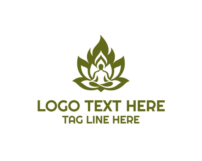  Modern Lotus Yoga Wellness Logo