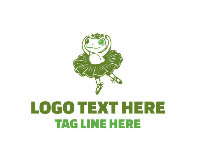  Little Ballerina Frog Logo