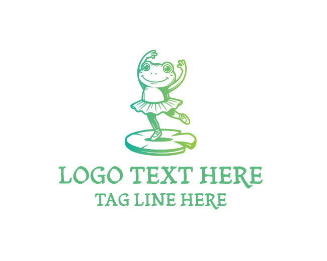 Ballerina Frog Logo
