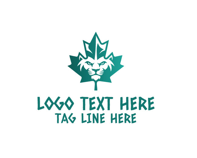Maple Lion Face Logo