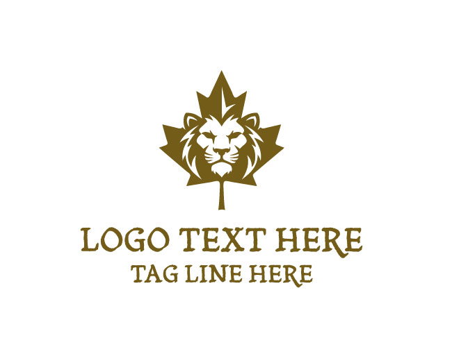 Canadian Lion Face Logo