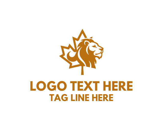 Maple Warrior Lion Logo