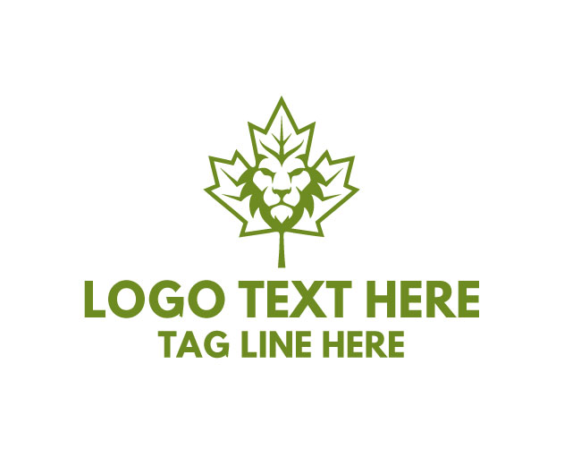  Maple Lion Face Logo