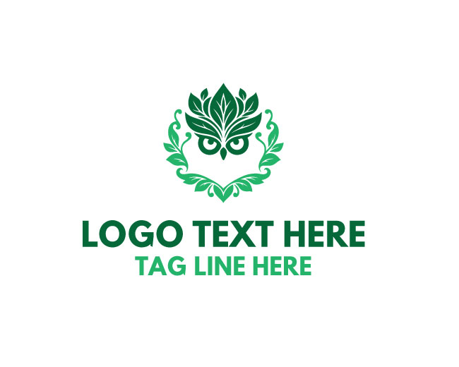 Eco Owl Wildlife Logo