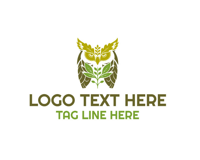 Eco Owl Green Path Logo