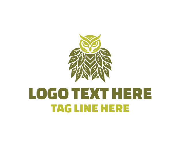  Eco Owl Nature Logo