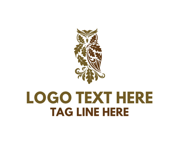 Eco Owl Style Logo