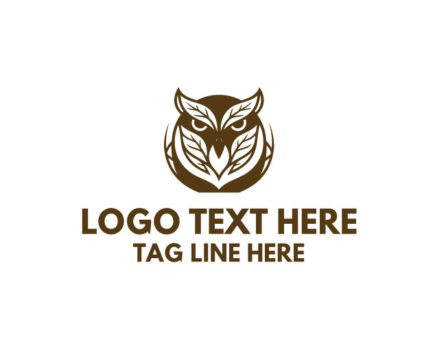 Eco Owl Symbol Logo