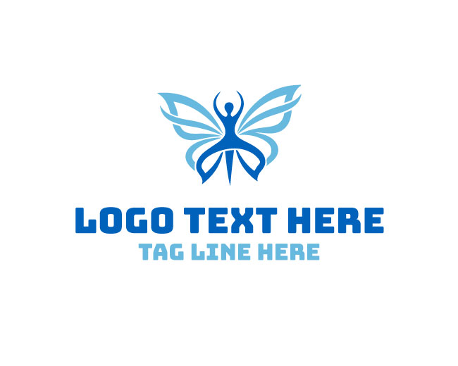 Ballerina Butterfly Charm Logo