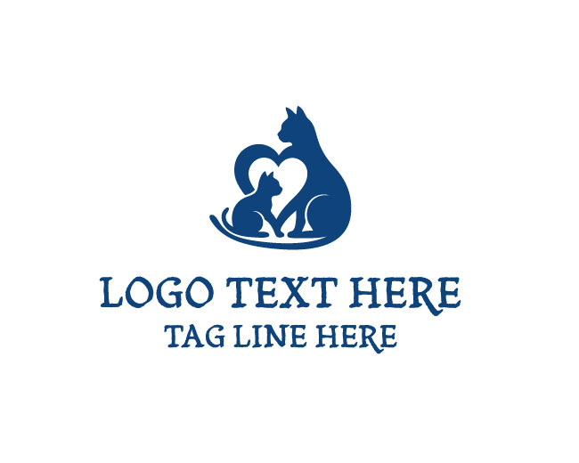 Cat Hug Love Logo