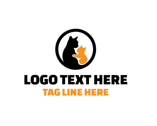 Cat Lover Family Logo