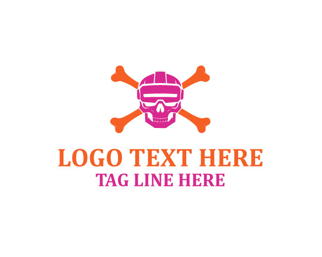 Pink Skull VR Logo