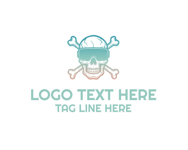 Stylish Skull VR Logo