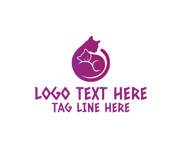 Cat Parent flat Logo
