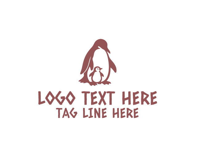 Penguin Family Logo