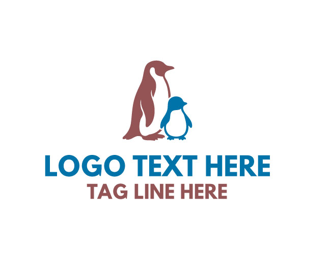 Parent And Penguin Logo