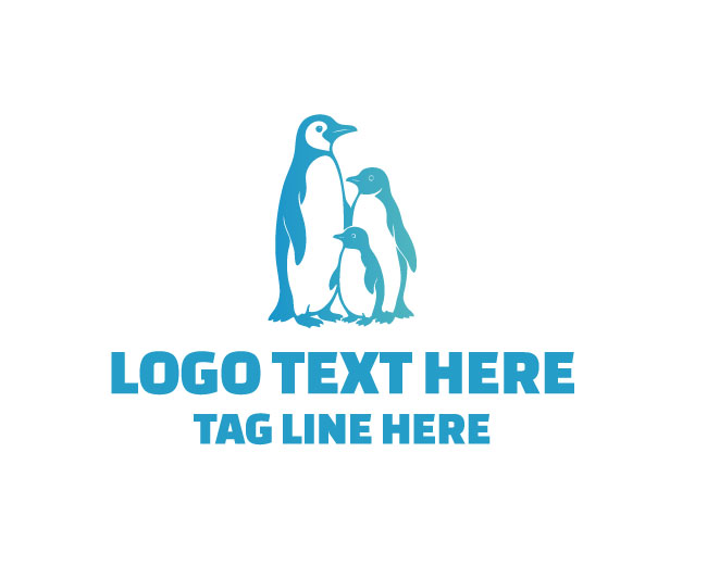 Penguin And Chick Logo