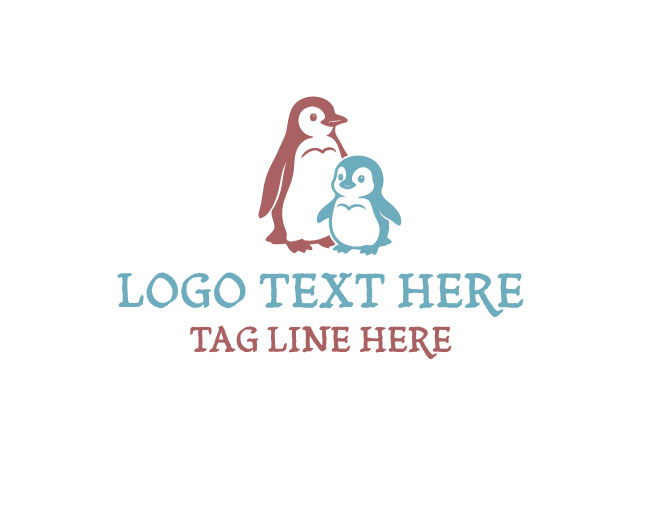 Penguin Family Logo