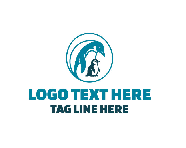 Penguin Family Logo