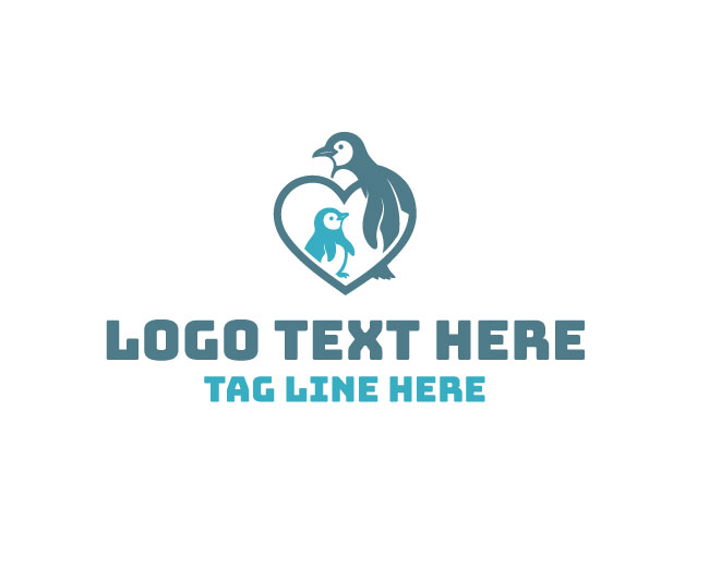 Penguin Parent Love Logo
