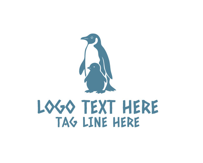 Forever Penguin Family Logo