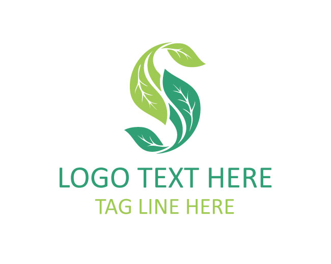 Eco Roots Letter S Logo