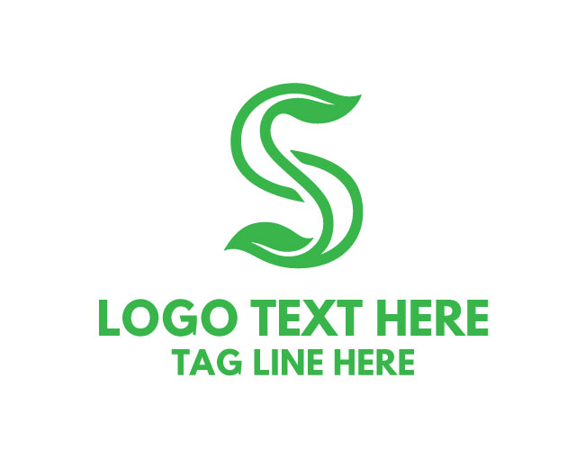 Eco Vision Letter S Logo