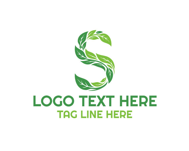 Eco Essence Letter S Logo