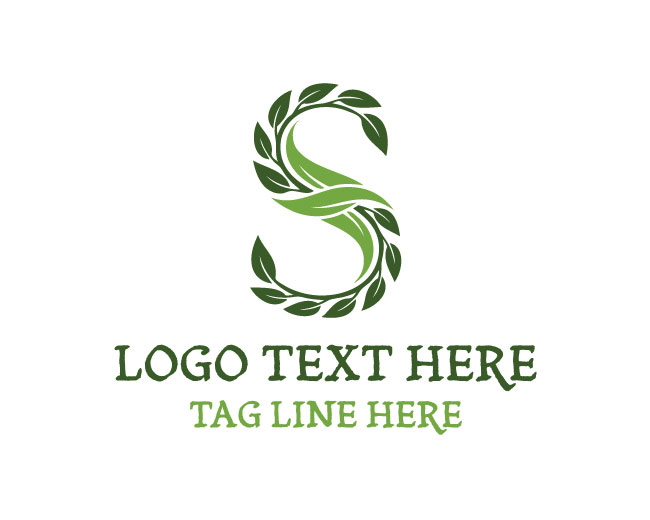 Eco Stream Letter S Logo