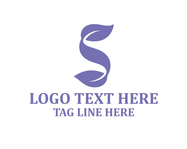  Eco Seedling Letter S Logo
