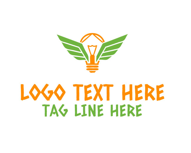  Idea Wings Concept Logo
