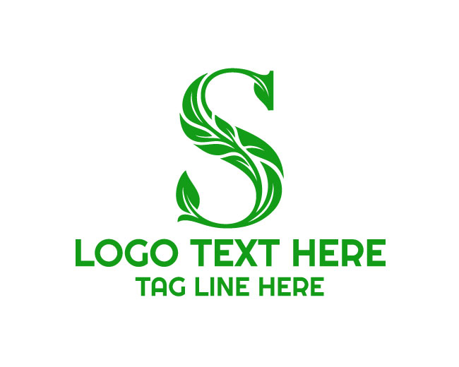 Eco Stone Letter S Logo